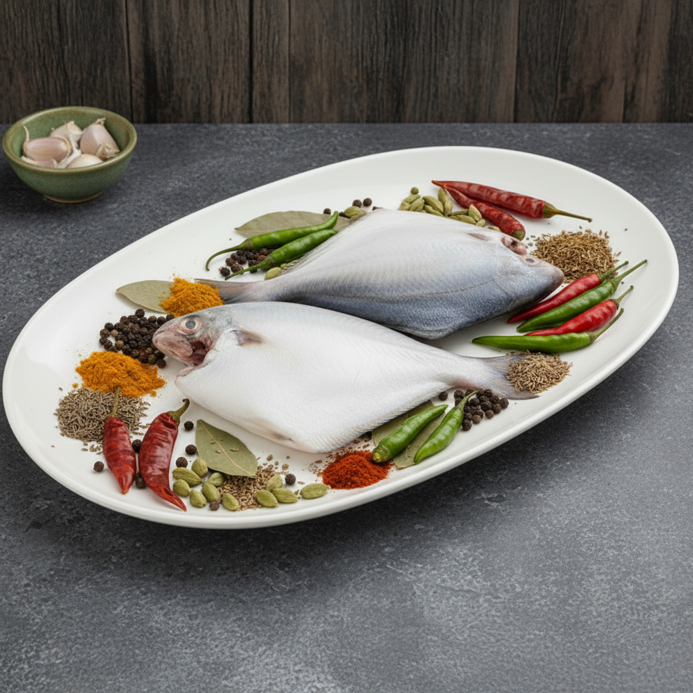 White Pomfret (Aavoli / Paplet / Vavval)